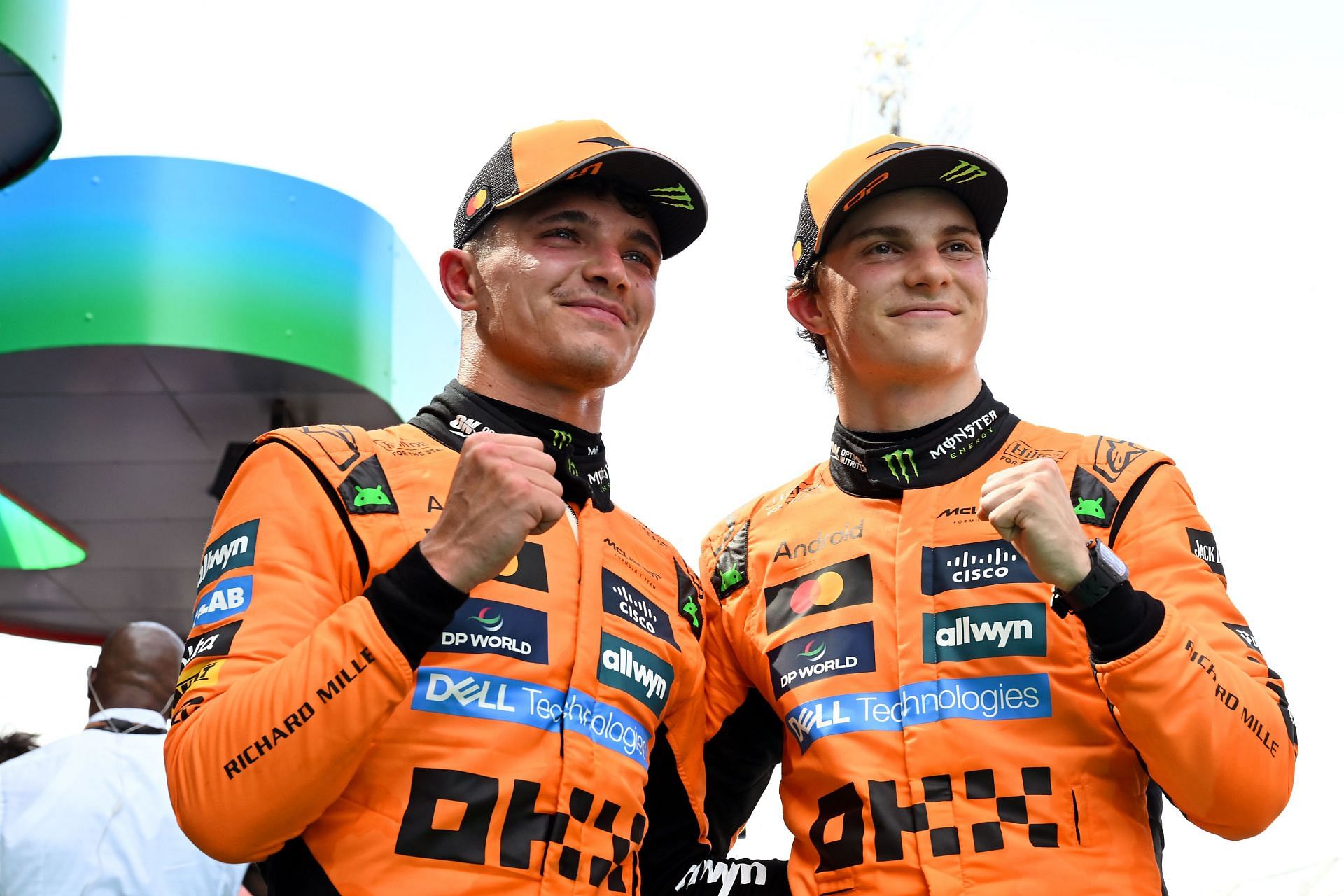 Lando Norris with Oscar Piastri at the F1 Grand Prix of Spain - Source: Getty